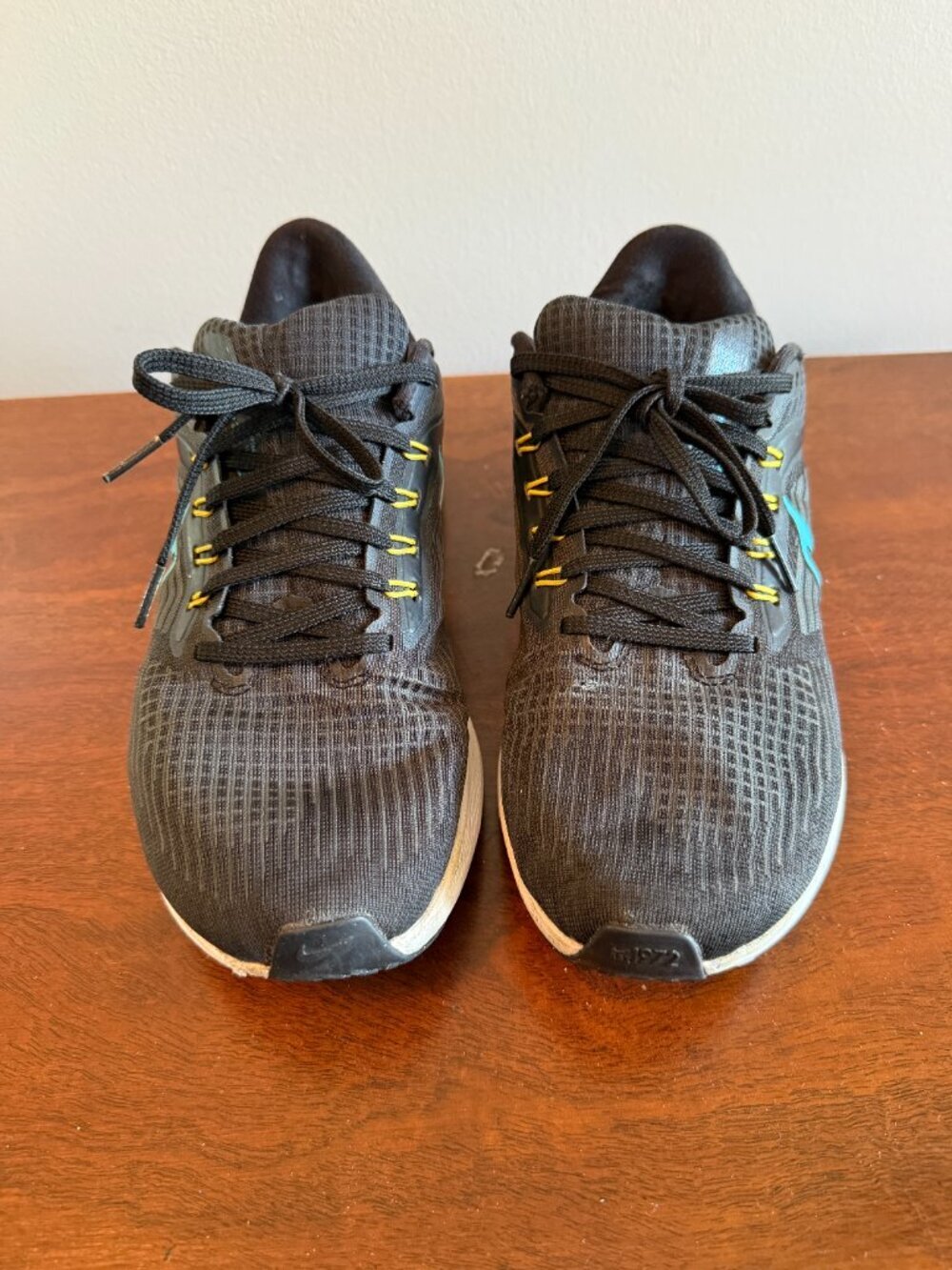 Nike Air Zoom Pegasus 39 Running Shoes Black & Chlorine Blue Men's Size 8 - Picture 3 of 6